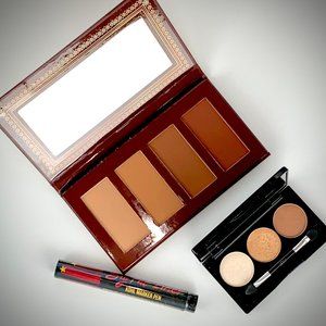 Makeup Bundle for Eyes and Face: Bronzer Palette, Eyeshadow and NWT Eyeliner